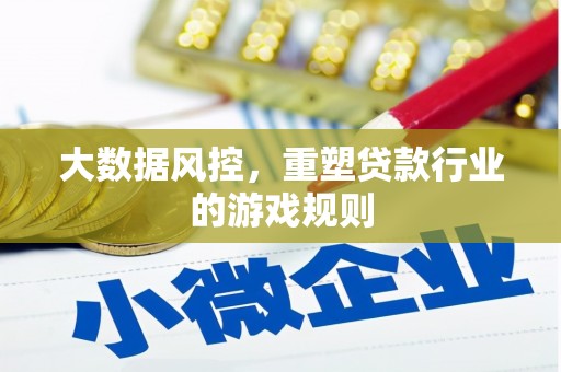 苍梧大数据风控，重塑贷款行业的游戏规则