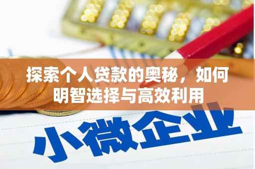 苍梧探索个人贷款的奥秘，如何明智选择与高效利用