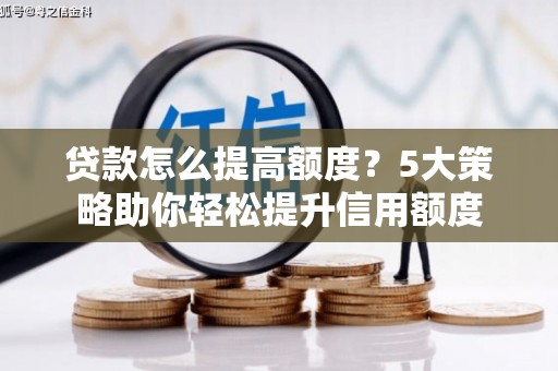 苍梧贷款怎么提高额度？5大策略助你轻松提升信用额度
