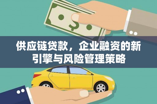 苍梧供应链贷款，企业融资的新引擎与风险管理策略