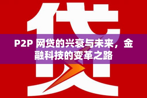 苍梧P2P 网贷的兴衰与未来，金融科技的变革之路