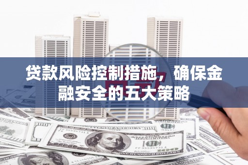 苍梧贷款风险控制措施，确保金融安全的五大策略