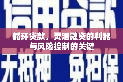 苍梧循环贷款，灵活融资的利器与风险控制的关键