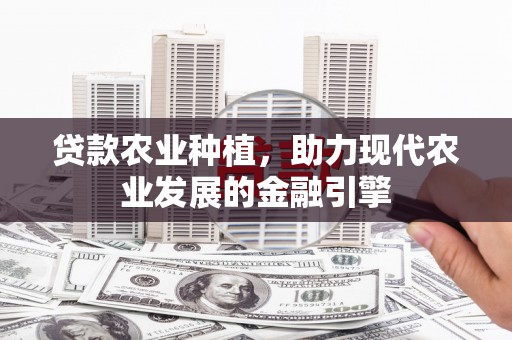 苍梧贷款农业种植，助力现代农业发展的金融引擎