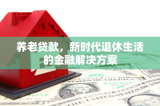 苍梧养老贷款，新时代退休生活的金融解决方案