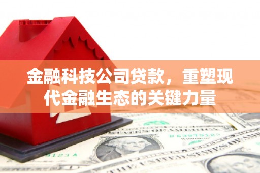 苍梧金融科技公司贷款，重塑现代金融生态的关键力量