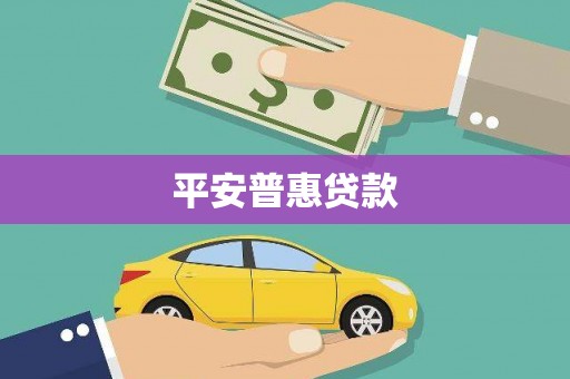 苍梧平安普惠贷款