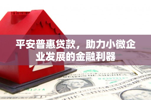 苍梧平安普惠贷款，助力小微企业发展的金融利器