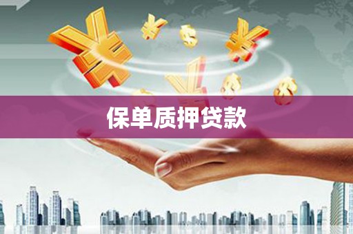 苍梧保单质押贷款