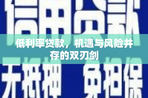 苍梧低利率贷款，机遇与风险并存的双刃剑